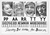 Artist: MERD INTERNATIONAL | Title: PP AA RR TT YY Sunday 3rd October | Date: 1984 | Technique: screenprint