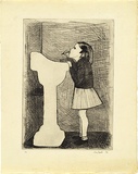 Artist: Brack, John. | Title: Second daughter. | Date: 1954 | Technique: drypoint, printed in black ink with plate-tone, from one copper plate | Copyright: © Helen Brack