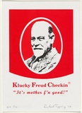 Artist: TIPPING, Richard | Title: Klucky Freud checkin | Date: 1998 | Technique: screenprint, printed in colour, from two stencils