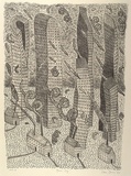 Artist: Bowen, Dean. | Title: Boam city | Date: 1988 | Technique: lithograph, printed in black ink, from one stone