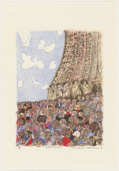 Artist: Robinson, William. | Title: Notre Dame | Date: 2006 | Technique: lithograph, printed in colour, from multiple stones