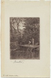 Artist: Mather, John. | Title: The bath, Healesville. | Date: c.1895 | Technique: etching, printed in black ink with plate-tone, from one plate