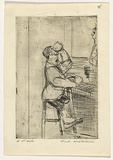 Artist: WILLIAMS, Fred | Title: One pint | Date: 1955-56 | Technique: etching, engraving, drypoint and flat biting, printed in black ink, from one brass plate | Copyright: © Fred Williams Estate