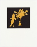 Artist: Rooney, Robert. | Title: School arts: big hat | Date: 2001, July - August | Technique: photolithograph, printed in black and yellow ink, from two stones | Copyright: Courtesy of Tolarno Galleries