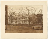 Artist: GRIFFITH, Pamela | Title: The Mint, 1982 | Date: 1982 | Technique: hardground-etching,  aquatint, and burnishing, printed in black ink, from one on one zinc plate | Copyright: © Pamela Griffith