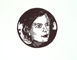 Artist: Sinclair, Andrew. | Title: Jessie Sinclair | Date: 2001, April | Technique: linocut, printed in black ink, from one block