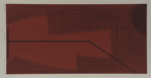 Artist: LINCOLN, Kevin | Title: Lamp | Date: 1994 | Technique: etching and drypoint, printed in black ink, from one plate Artist: LINCOLN, Kevin | Title: Lamp | Date: 1994 | Technique: etching and drypoint, printed in black ink, from one plate