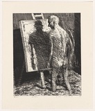 Artist: Macleod, Euan. | Title: Easel | Date: 2006 | Technique: etching and aquatint, printed in black ink, from one plate