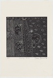 Artist: Bowen, Dean. | Title: Country drive. | Date: 1996 | Technique: linocut, printed in black ink, from one block | Copyright: © Dean Bowen. Licensed by VISCOPY, Australia.
