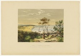 Artist: Angas, George French. | Title: Scene on the Coorong, near Lake Albert. | Date: 1846-47 | Technique: lithograph, printed in colour, from multiple stones; varnish highlights by brush