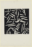 Artist: Burn, Ian. | Title: Sea off St. Kilda. | Date: 1964 | Technique: linocut, printed in black ink, from one block