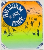 Artist: Lightbody, Graham. | Title: Pipi storm in your park. | Date: 1978-79 | Technique: screenprint, printed in colour, from two stencils | Copyright: Courtesy Graham Lightbody