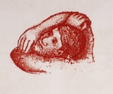 Artist: Strachan, David. | Title: Figure | Date: 1951 | Technique: etching, printed in black ink, from one plate