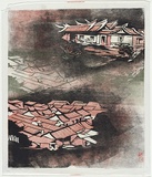 Artist: McDonald, Sheila. | Title: Near Tumbarumba | Date: c.1937 | Technique: etching printed in brown ink with plate-tone