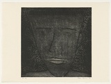 Artist: Bowen, Dean. | Title: Head III | Date: 1992 | Technique: etching, printed in black ink with plate-tone, from one plate