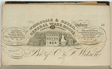 Artist: Carmichael, John. | Title: Wholesale and retail general warehouse [advertisment]. | Date: 1834 | Technique: engraving, printed in black ink, from one copper plate