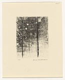 Artist: WILLIAMS, Fred | Title: Landscape panel. Number 4 | Date: 1962 | Technique: drypoint, engraving and aquatint, printed in black ink, from one copper plate | Copyright: © Fred Williams Estate