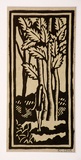Artist: Wood, Rex. | Title: Eve. | Date: c.1934 | Technique: linocut, printed in black ink, from one block