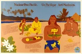 Artist: REDLETTER PRESS | Title: Nuclear Free Pacific | Date: 1983 | Technique: screenprint, printed in colour, from seven stencil