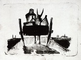Artist: Grieve, Robert. | Title: Italian scene | Date: 1954 | Technique: lithograph, printed in black ink, from one stone