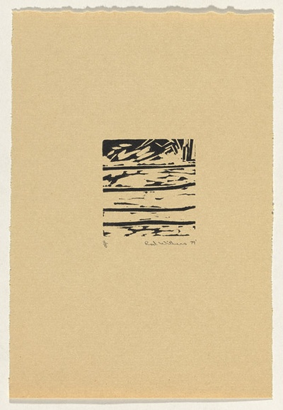Artist: Withers, Rod. | Title: Woodcut: from the set Australian birds of prey and the rogue sparrow | Date: 1979 | Technique: woodcut, printed in black ink, from one block