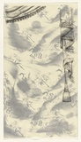 Artist: Pilgrim, Catherine. | Title: not titled [tassel and vietnamese fabric] | Date: 2000, May | Technique: lithograph, printed in black ink, from one stone