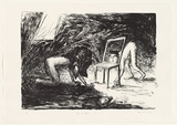 Artist: UNSWORTH, Ken | Title: Villa des vergesseurs II | Date: 1987 | Technique: transfer-lithograph, printed in black ink, from one stone