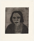 Artist: Nannup, Laurel. | Title: Grannie Tottie No. 2 | Date: 2001 | Technique: photoetching, printed in black and sepia ink | Copyright: © Laurel Nannup