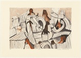 Artist: Robinson, William. | Title: Goats [2]. | Date: 2004 | Technique: lithograph, printed in colour, from multiple stones