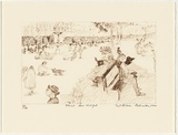 Artist: Robinson, William. | Title: Place des Vosges | Date: 2000 | Technique: lithograph, printed in brown ink, from one plate