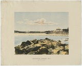 Artist: PHILLIP-STEPHAN PHOTO-LITHO. AND TYPOGRAPHIC PROCESS CO LTD | Title: Aquarium, Coogee Bay, New South Wales | Date: 1888 | Technique: photo-lithograph, printed in colour, from multiple stones