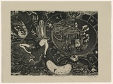 Title: Tie me kangaroo down Guiseppe | Date: 1992- 1996 | Technique: etching, aquatint and drypoint, printed in black ink, from one plate