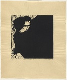 Artist: Withers, Rod. | Title: Fallen angels: Image 1 | Date: 1983 | Technique: woodcut, printed in black ink, from one block