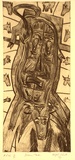 Artist: White, Nigel. | Title: Dreamtime | Date: 1991 | Technique: drypoint, printed in sepia ink, from one plate
