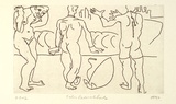 Artist: Furlonger, Joe. | Title: Palm Beach suite (no.9) | Date: 1990 | Technique: etching, printed in black ink, from one plate