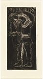 Artist: HANRAHAN, Barbara | Title: Dreamer | Date: c.1960 | Technique: aquatint, printed in black ink, from one plate