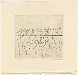 Artist: WILLIAMS, Fred | Title: Lysterfield landscape. Number 1 | Date: 1965-66 | Technique: etching, drypoint and engraving, printed in black ink, from one copper plate | Copyright: © Fred Williams Estate