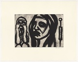 Artist: Harris, Jeffrey. | Title: Sadder | Date: 1999 | Technique: sugar-lift etching, printed in black ink, from one plate