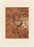 Artist: Watson, Judy. | Title: museum piece | Date: 1998 | Technique: etching, lift-ground aquatint, printed in three colours, from two copper plates | Copyright: © Judy Watson. Licensed by VISCOPY, Australia