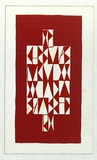 Artist: Laverty, Ursula. | Title: not titled [Christmas card]. | Date: c.1966 | Technique: screenprint, printed in red ink, from one stencils