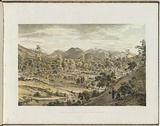 Artist: von Guérard, Eugene | Title: The valley of the Ovens River | Date: (1866 - 68) | Technique: lithograph, printed in colour, from multiple stones [or plates]