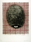 Artist: Moore, Mary. | Title: Close encounter of the ...kind. Busby | Date: 1980, April | Technique: lithograph, printed in colour, from with four plates, mezzotint, drypoint printed in black ink, from one plate | Copyright: © Mary Moore
