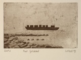 Artist: Hall, Wayne. | Title: Point Gellibrand | Date: 1993 | Technique: etching, printed in sepia ink, from one plate