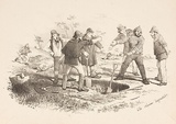 Artist: GILL, S.T. | Title: The claim disputed. | Date: 1852 | Technique: lithograph, printed in black ink, from one stone