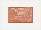 Artist: Burra Burra, Sambo. | Title: Garndalpurru | Date: c.2001 | Technique: linocut, printed in brown ink, from one block