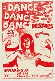 Artist: WORSTEAD, Paul | Title: Bop Dance with Walgett's top band the  Destones ... Settlement, 17 Edwards Street Chippendale | Date: 1978 | Technique: screenprint, printed in brown ink, from one stencil | Copyright: This work appears on screen courtesy of the artist