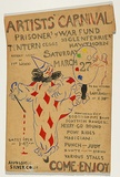 Artist: UNKNOWN | Title: Artist's Carnival Prisoners of War Fund 27 March | Date: 1940s | Technique: poster paint