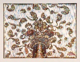 Artist: Debenham, Pam. | Title: Fall from Grace. | Date: (1992) | Technique: woodcut, printed in four colour, from three blocks