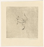 Artist: WILLIAMS, Fred | Title: Frog | Date: 1966 | Technique: drypoint, printed in black ink, from one copper plate | Copyright: © Fred Williams Estate