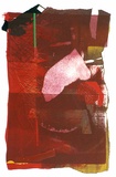 Artist: Peyser, Ruth. | Title: not titled | Date: 1977 | Technique: lithograph, printed in colour, from multiple plates; collaged additions